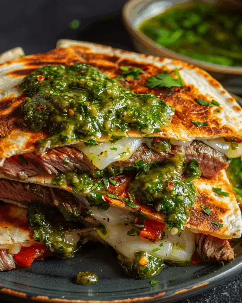Chimichurri Steak Quesadillas 4 Chimichurri Steak Quesadillas