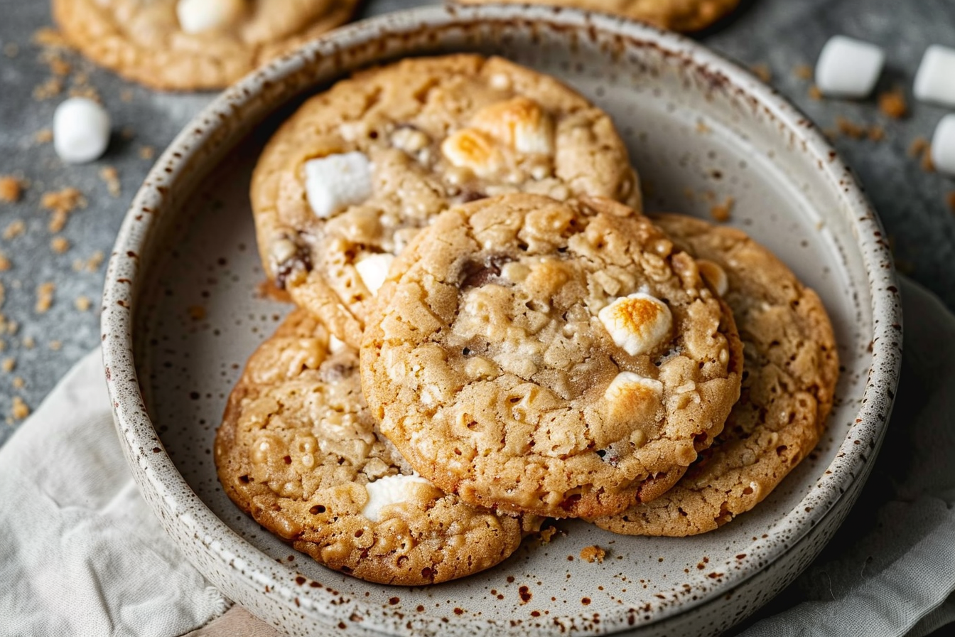 Rice Krispie Marshmallow Cookies