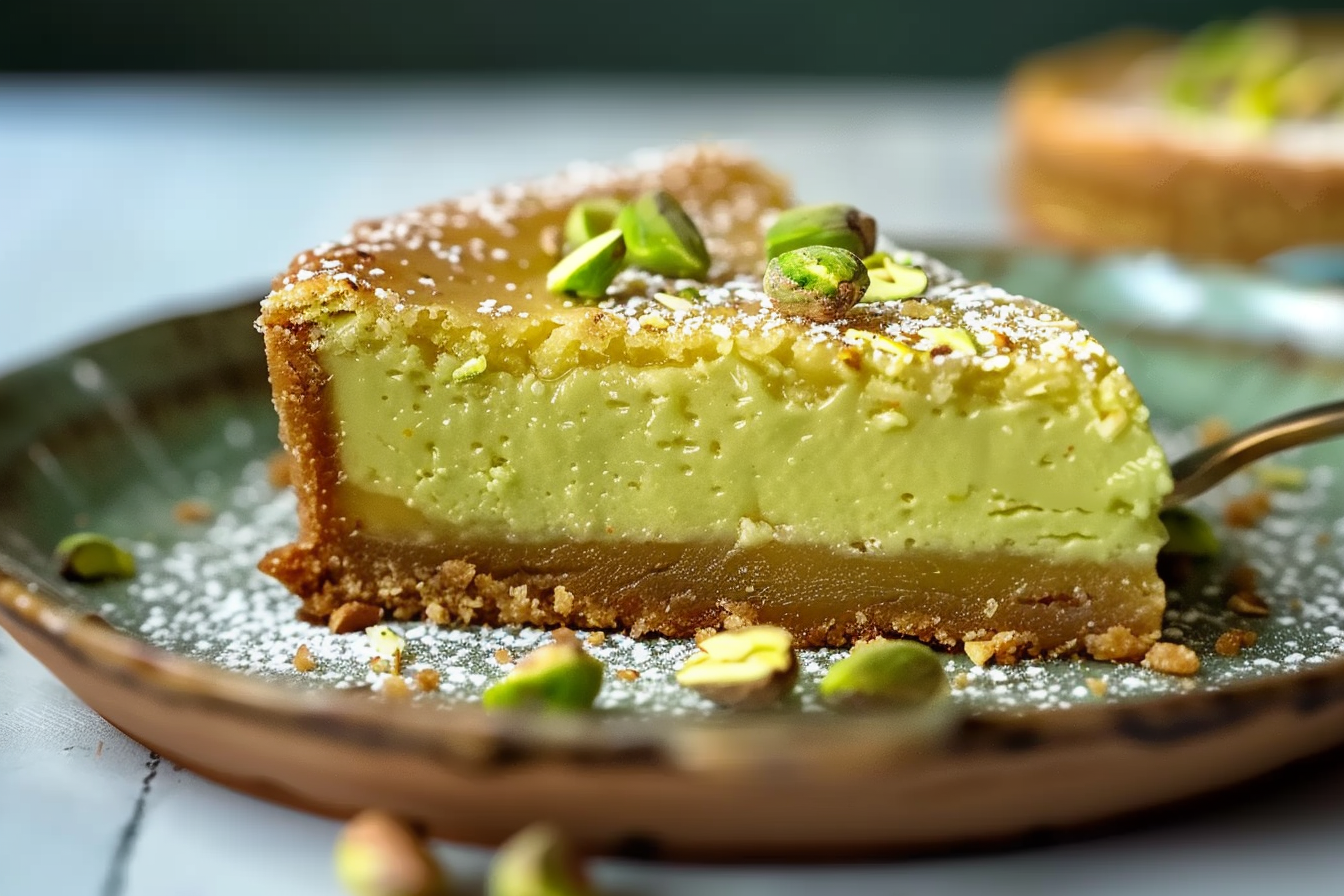 Pistachio Ooey Gooey Butter Cake