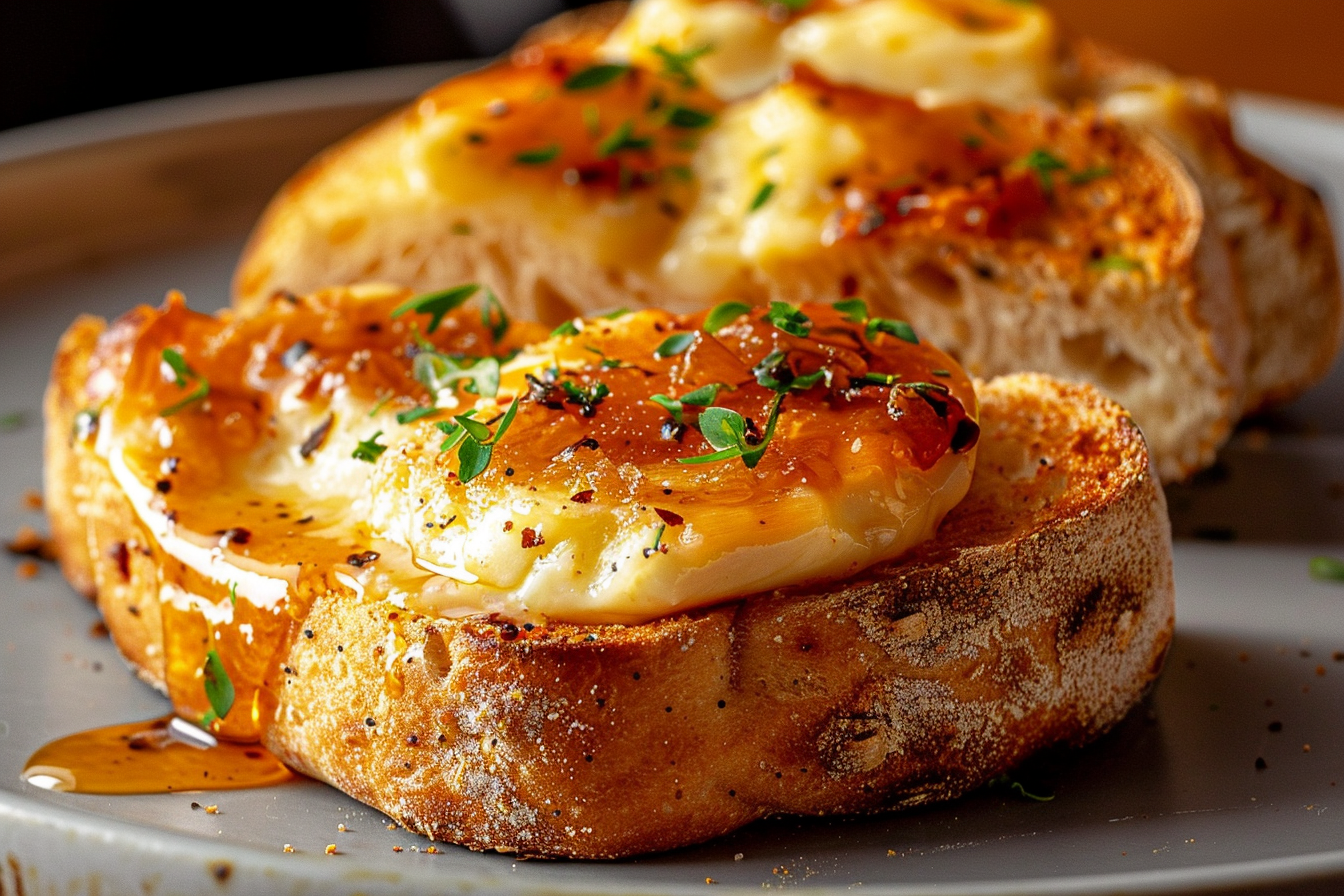 Spicy Garlic Confit Butter Focaccia