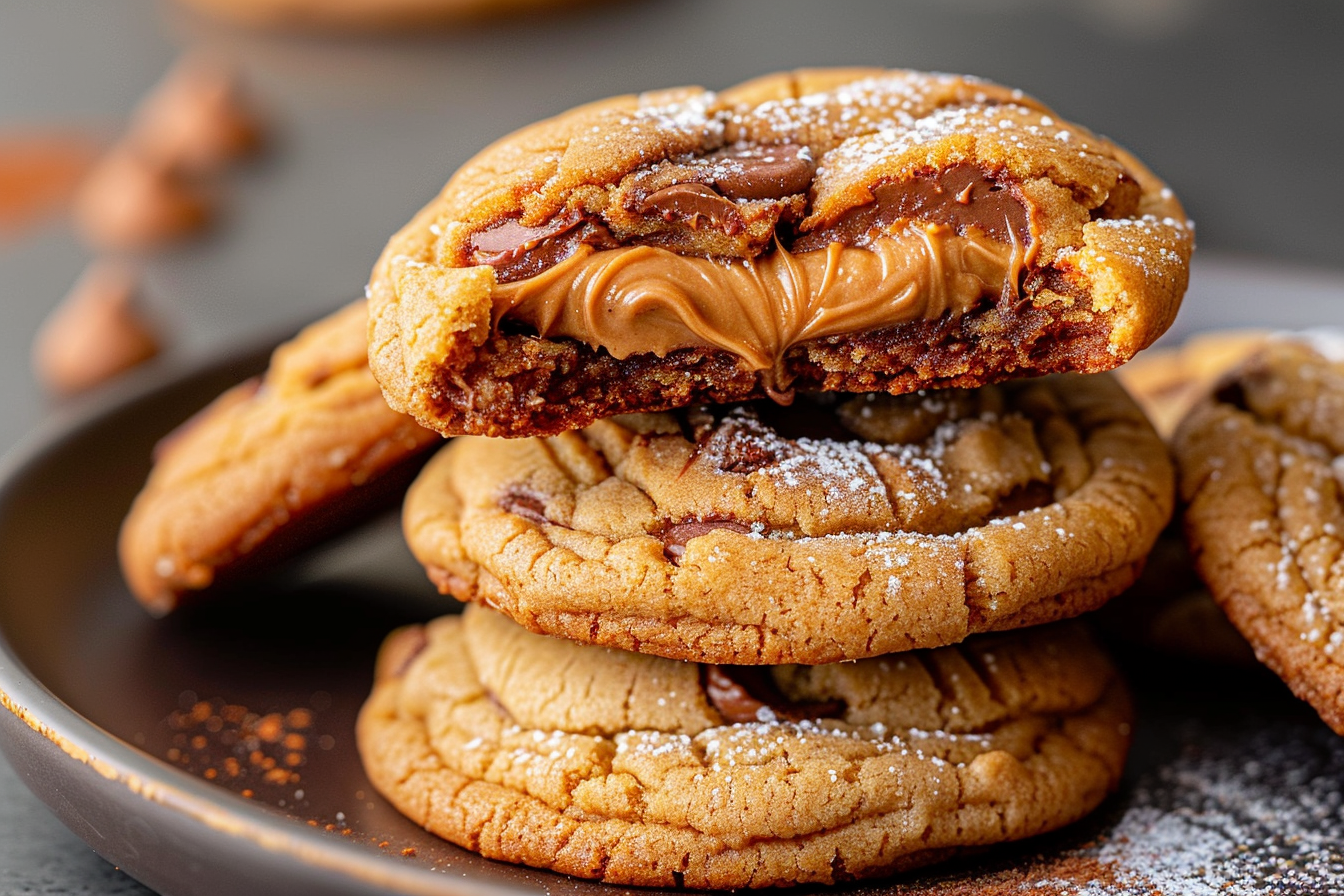 Peanut Butter Stuffed Cookies