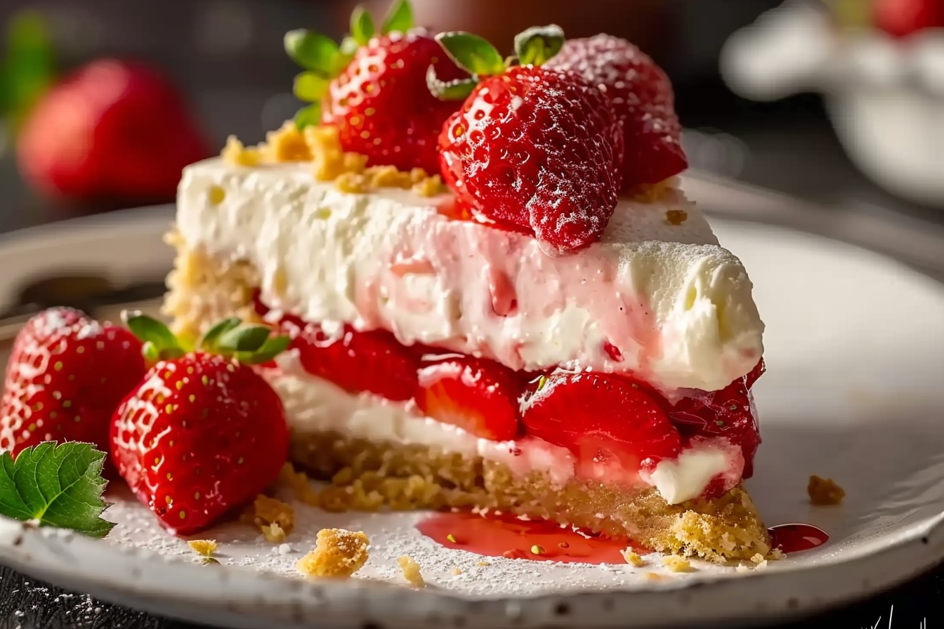 Strawberry Shortcake Cheesecake