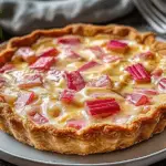 Crustless Rhubarb Custard Pie 3 Crustless Rhubarb Custard Pie