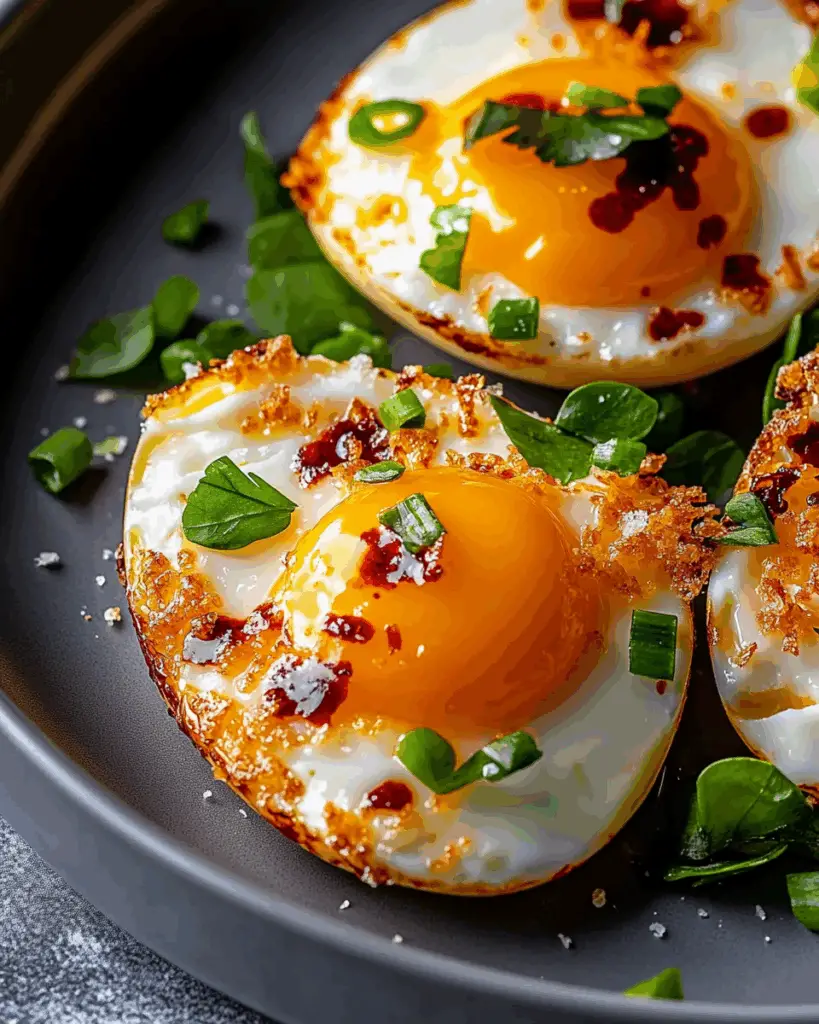 Crispy Cheese Chilli Oil Eggs 4 Crispy Cheese Chilli Oil Eggs