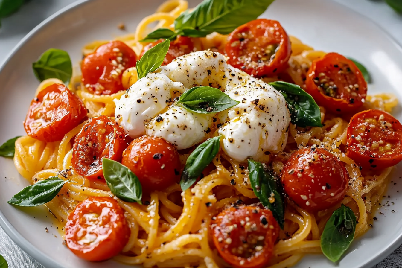 Burst Tomato Burrata Pasta