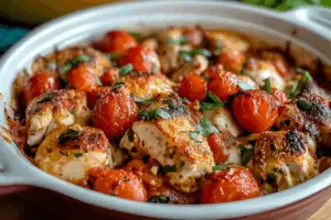 Chicken Bruschetta Casserole