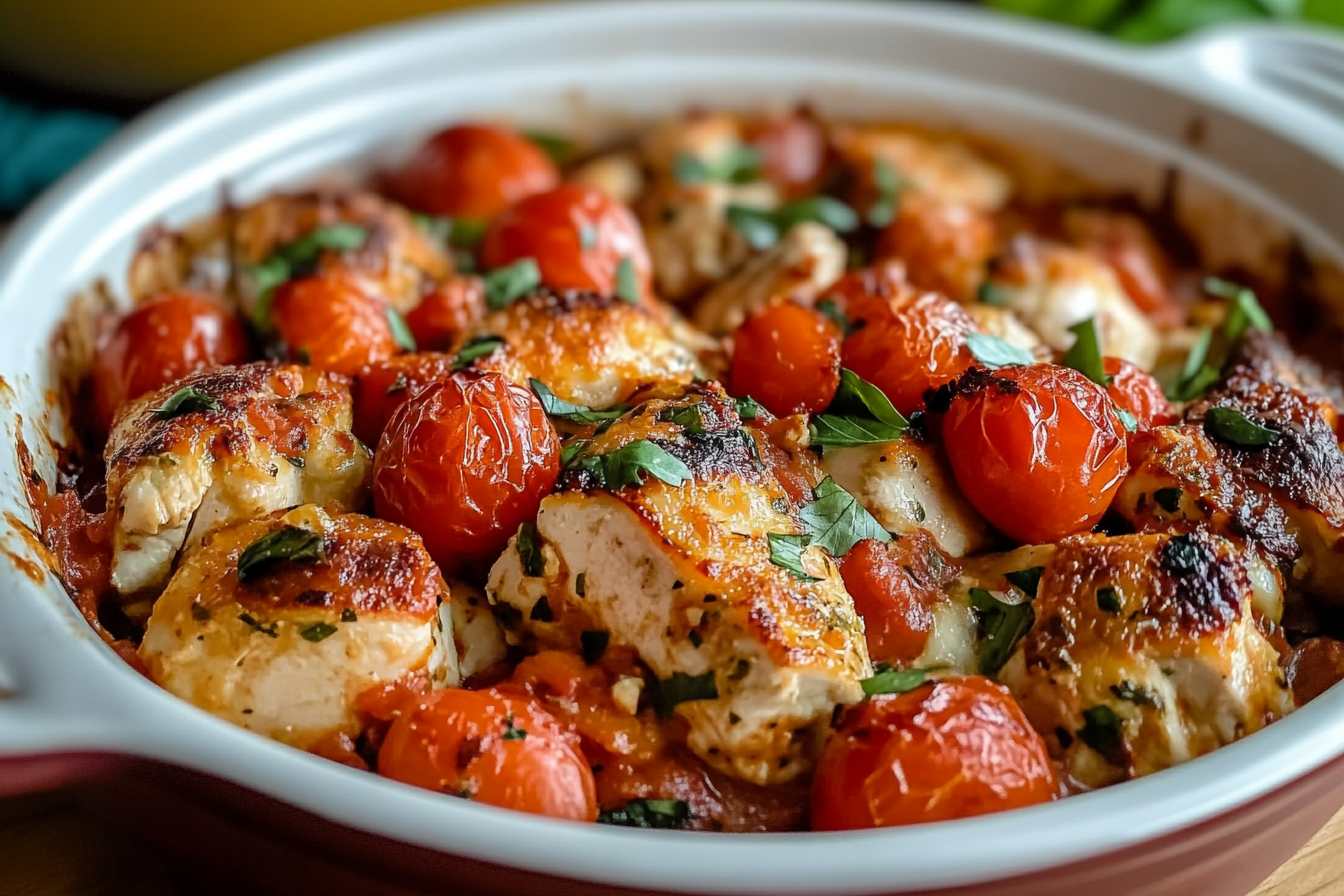 Chicken Bruschetta Casserole