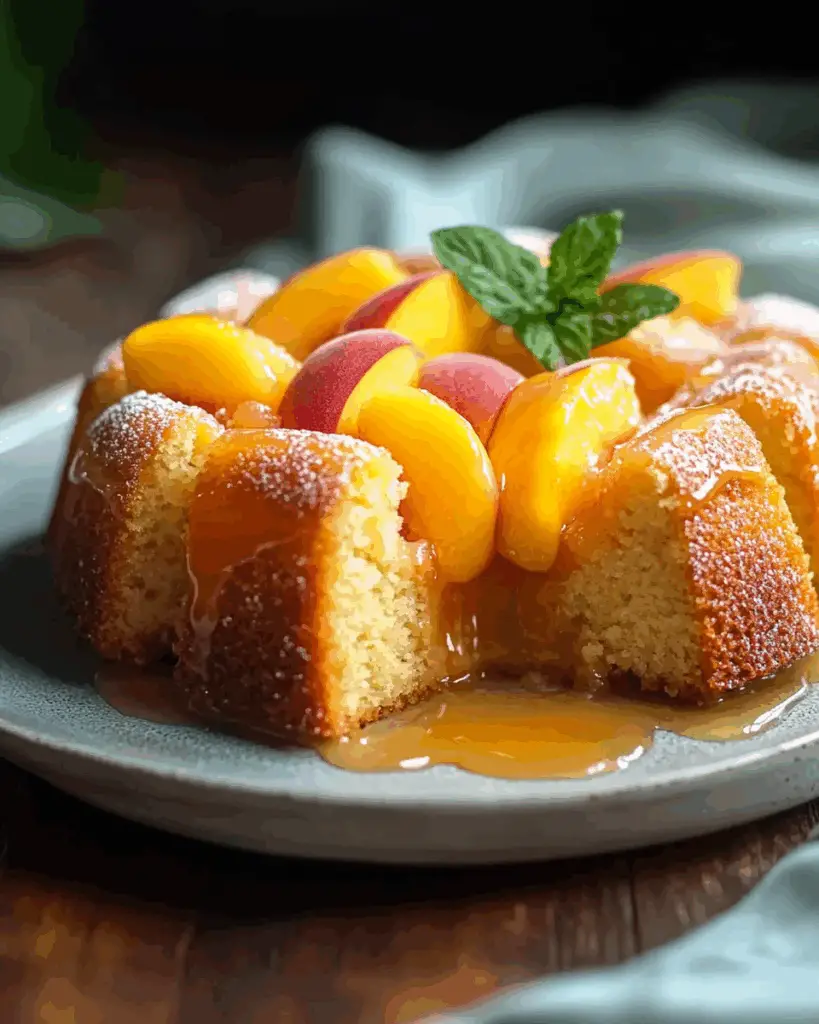 Peach Buttermilk Pound Cake 4 Peach Buttermilk Pound Cake