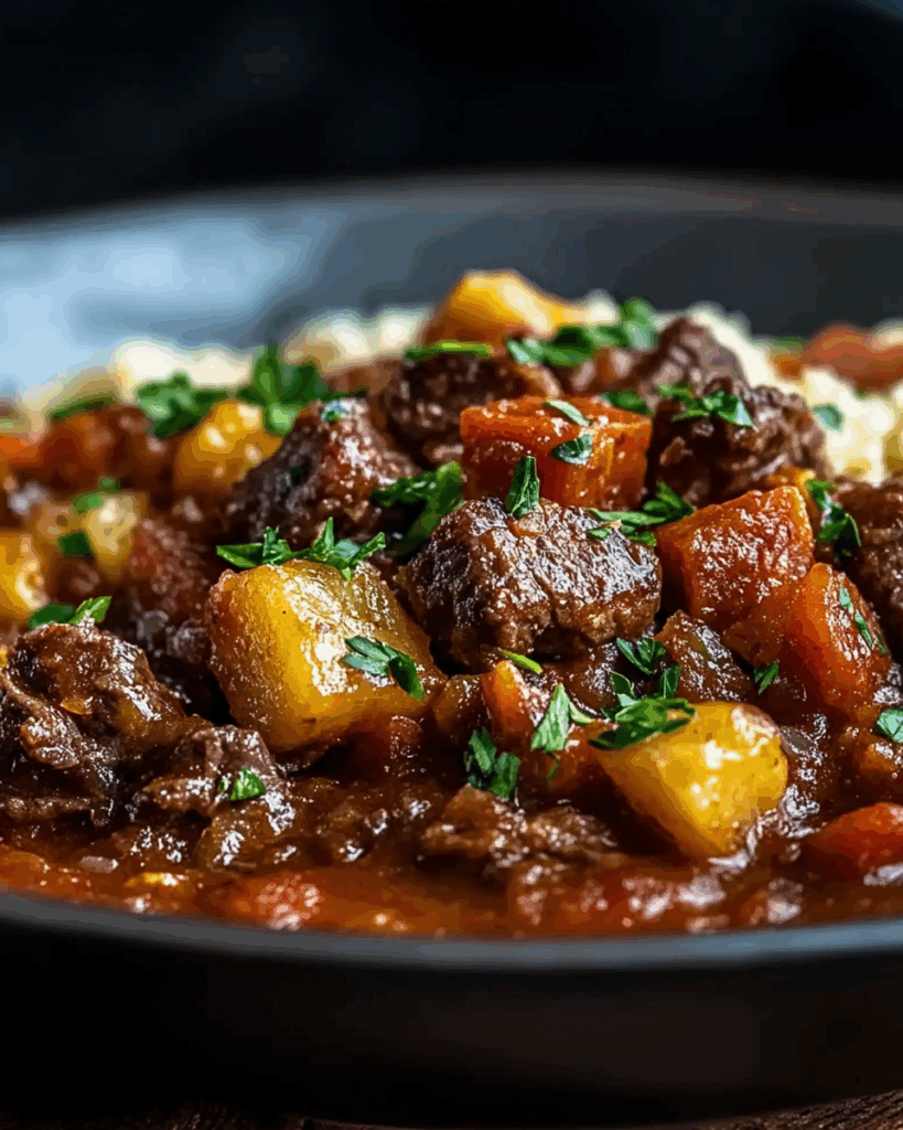 Slow Cooker Beef and Chorizo Casserole 4 Slow Cooker Beef and Chorizo Casserole