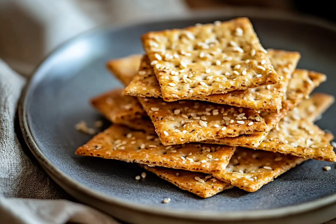 Homemade Sesame Crackers