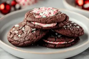 Peppermint Hot Chocolate Cookies