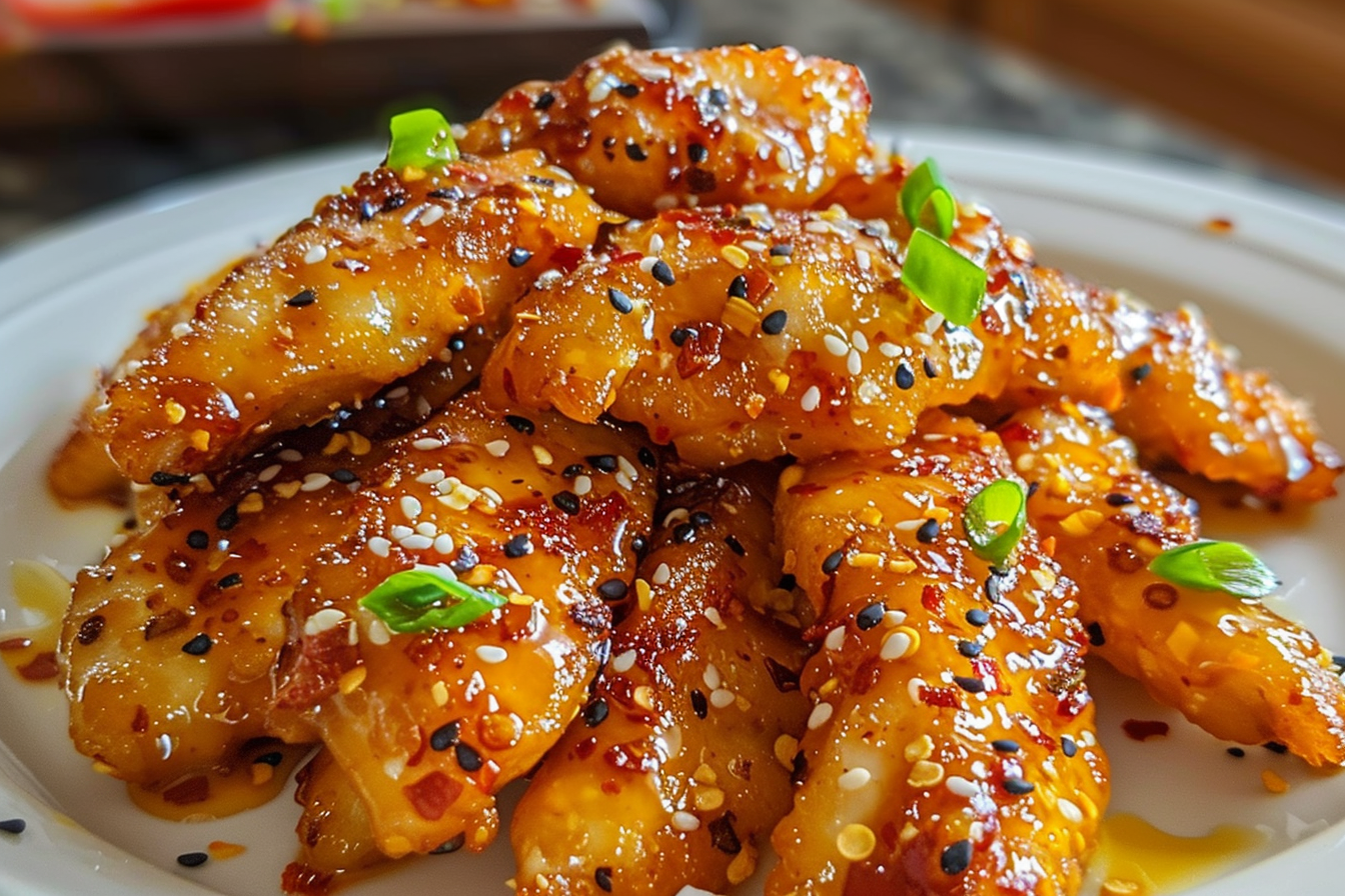 Spicy Honey Butter Garlic Chicken Tenders