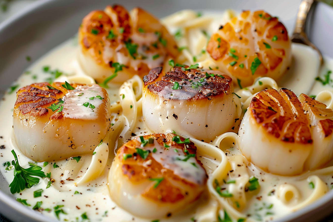 Scallop Recipe with Cream Sauce