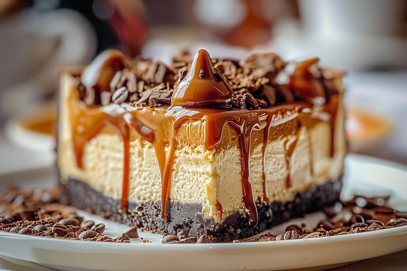 Caramel Chocolate Coffee Cheesecake
