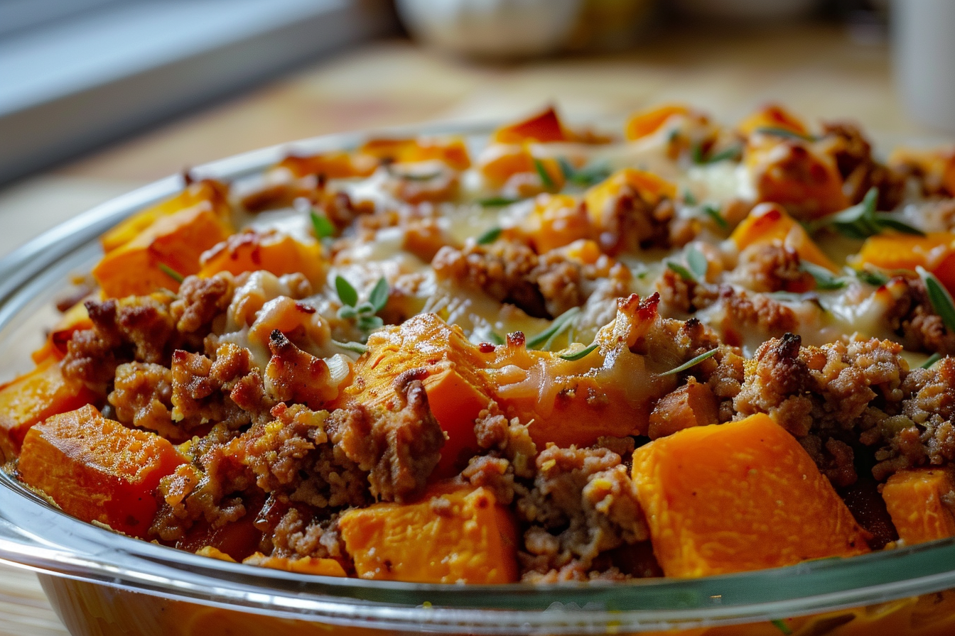 Ground Turkey Sweet Potato Casserole