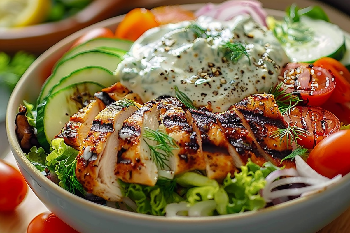 Grilled Chicken Tzatziki Power Bowl
