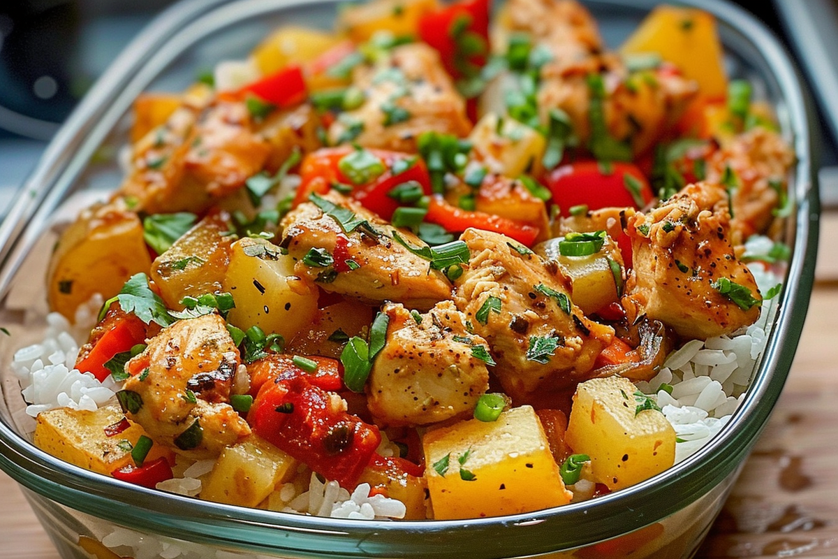 Colorful Chicken & Veggie Wild Rice Stir-Fry