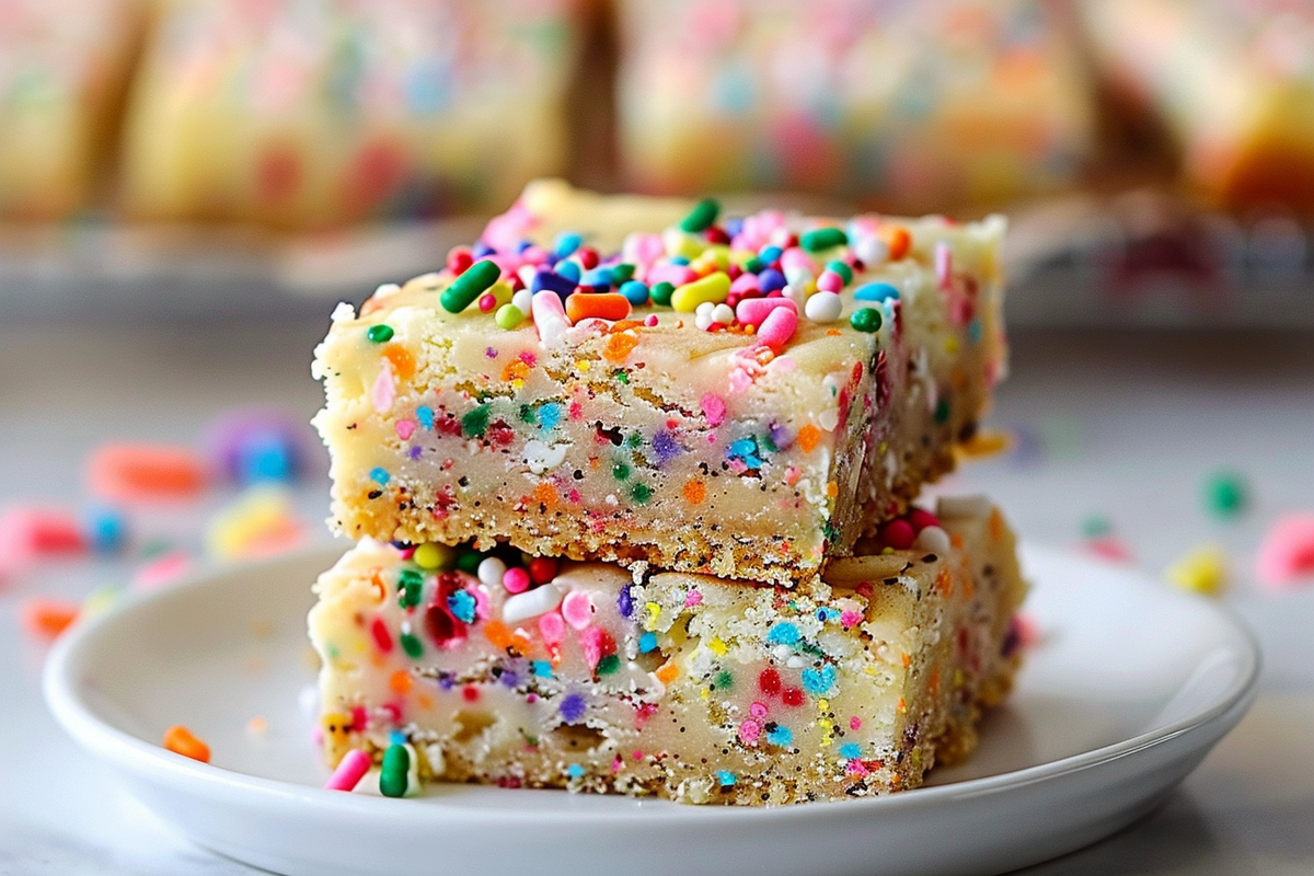Easy Funfetti Gooey Bars