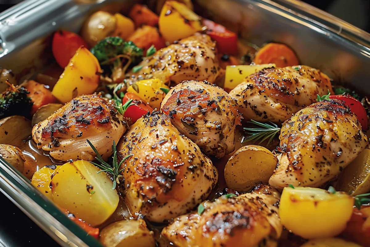 Herb Chicken & Veggie Bake