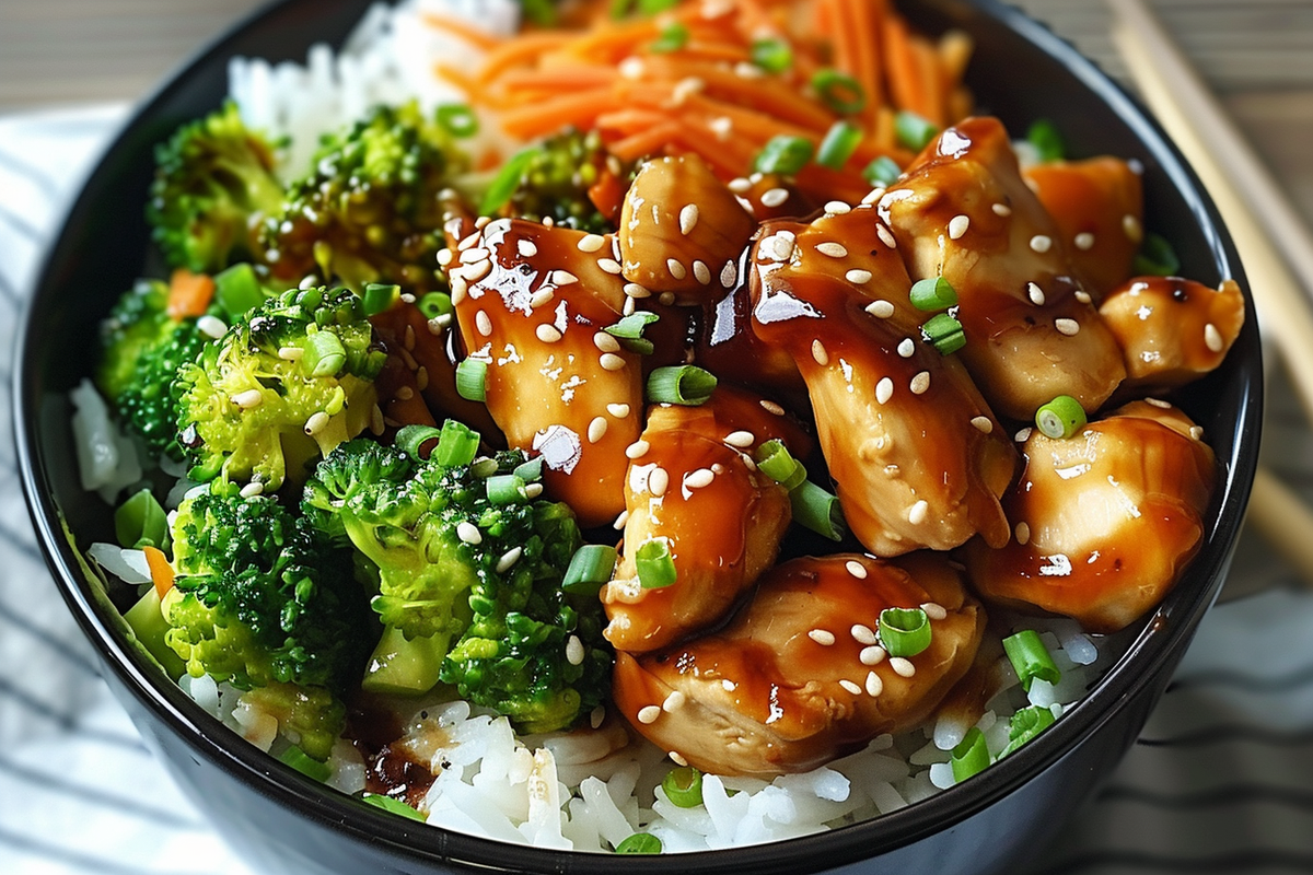 Teriyaki Chicken Bowl with Broccoli