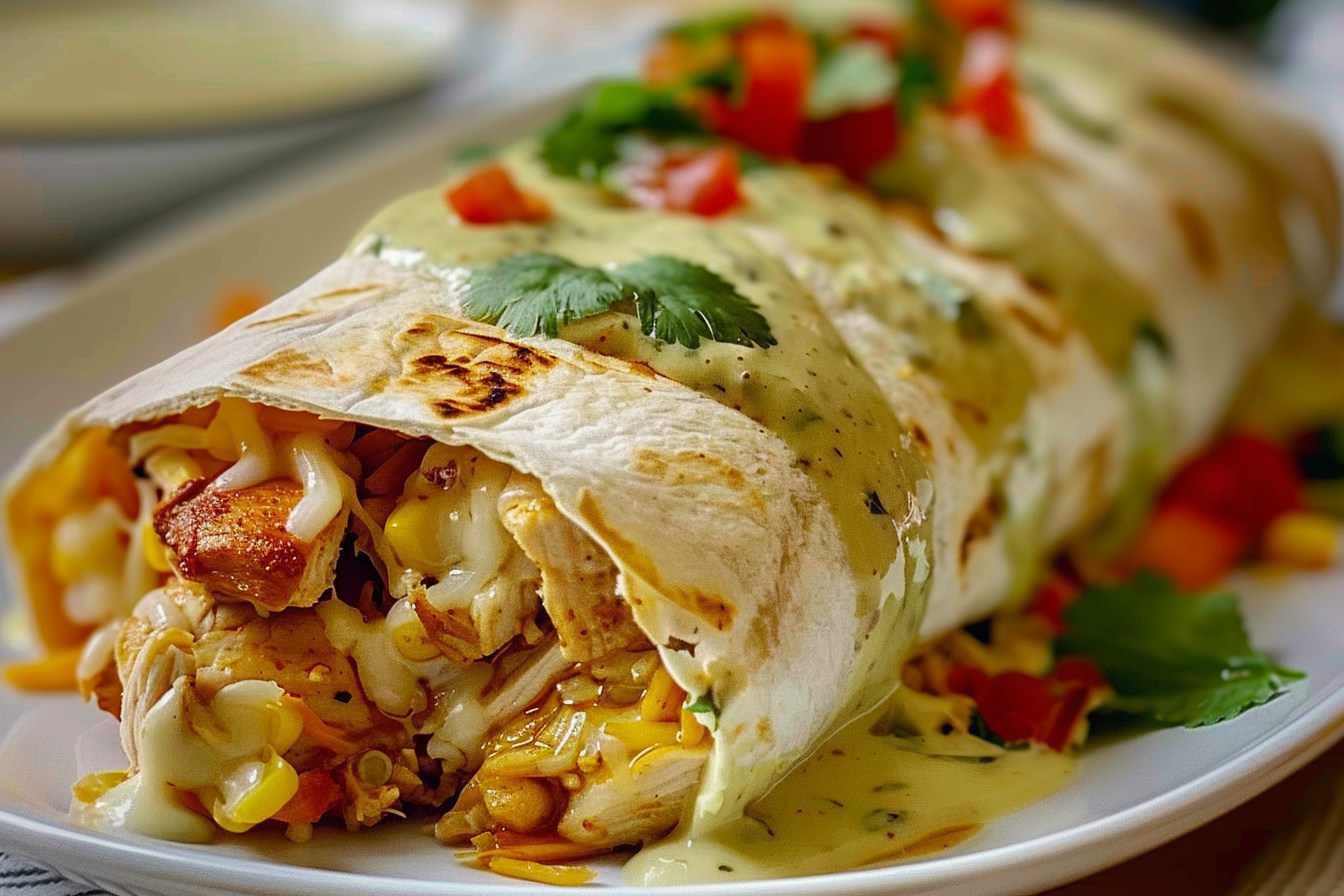 Baked Chicken Burritos