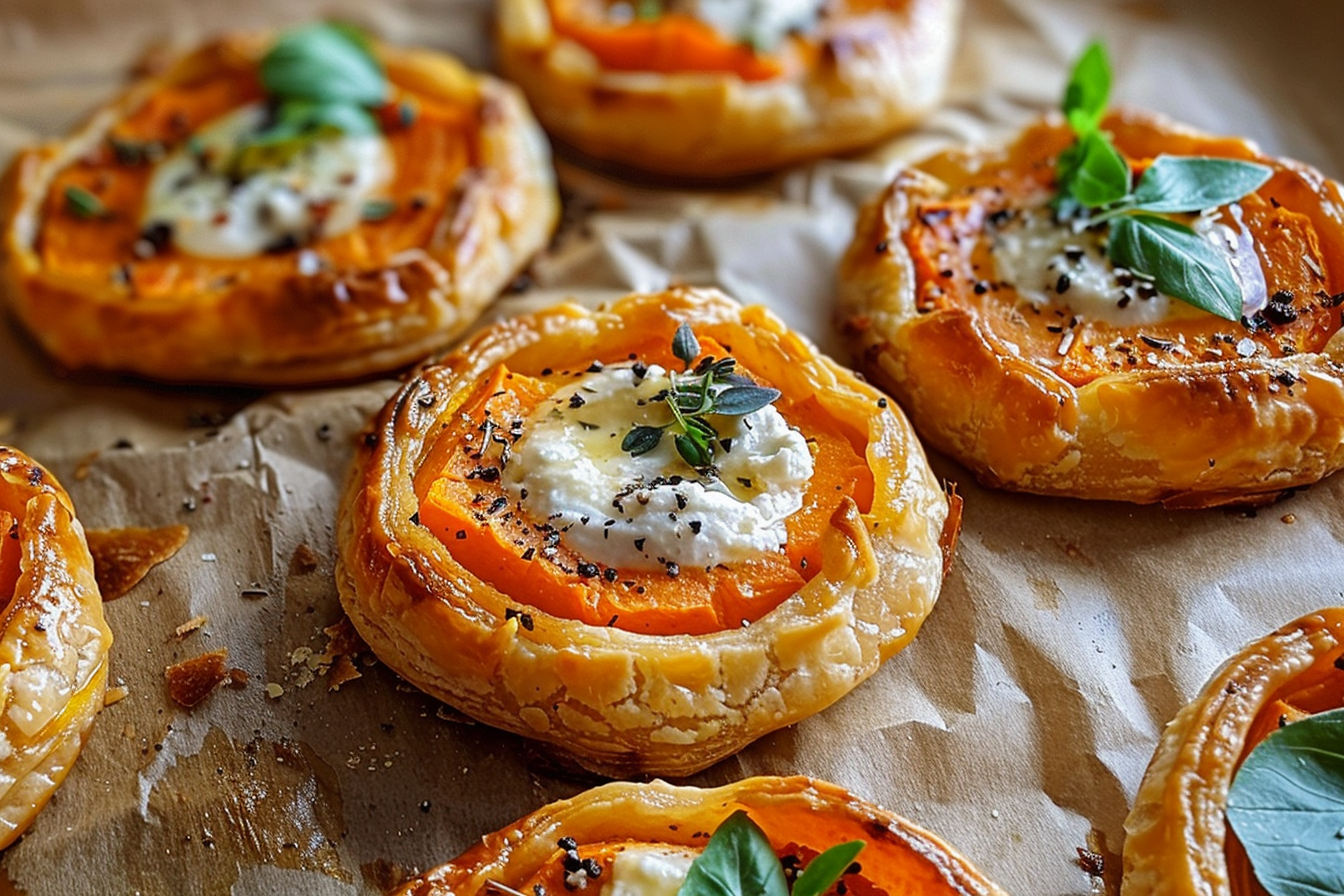 Sweet Potato And Ricotta Mini Galettes