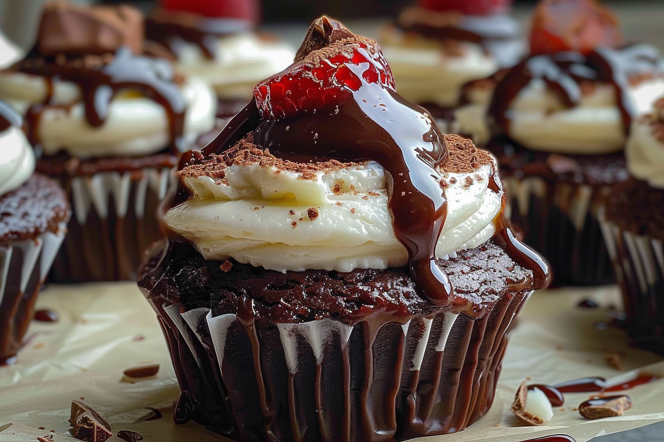Brownie Cupcake Cheesecakes