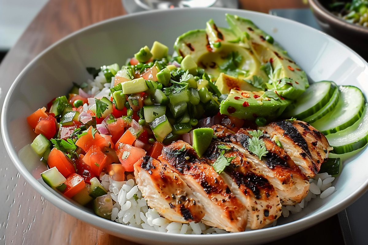 Grilled Chicken Rice Bowl