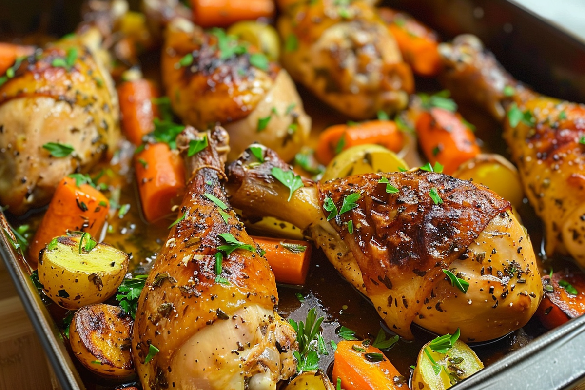 Baked Chicken and Herb Potatoes