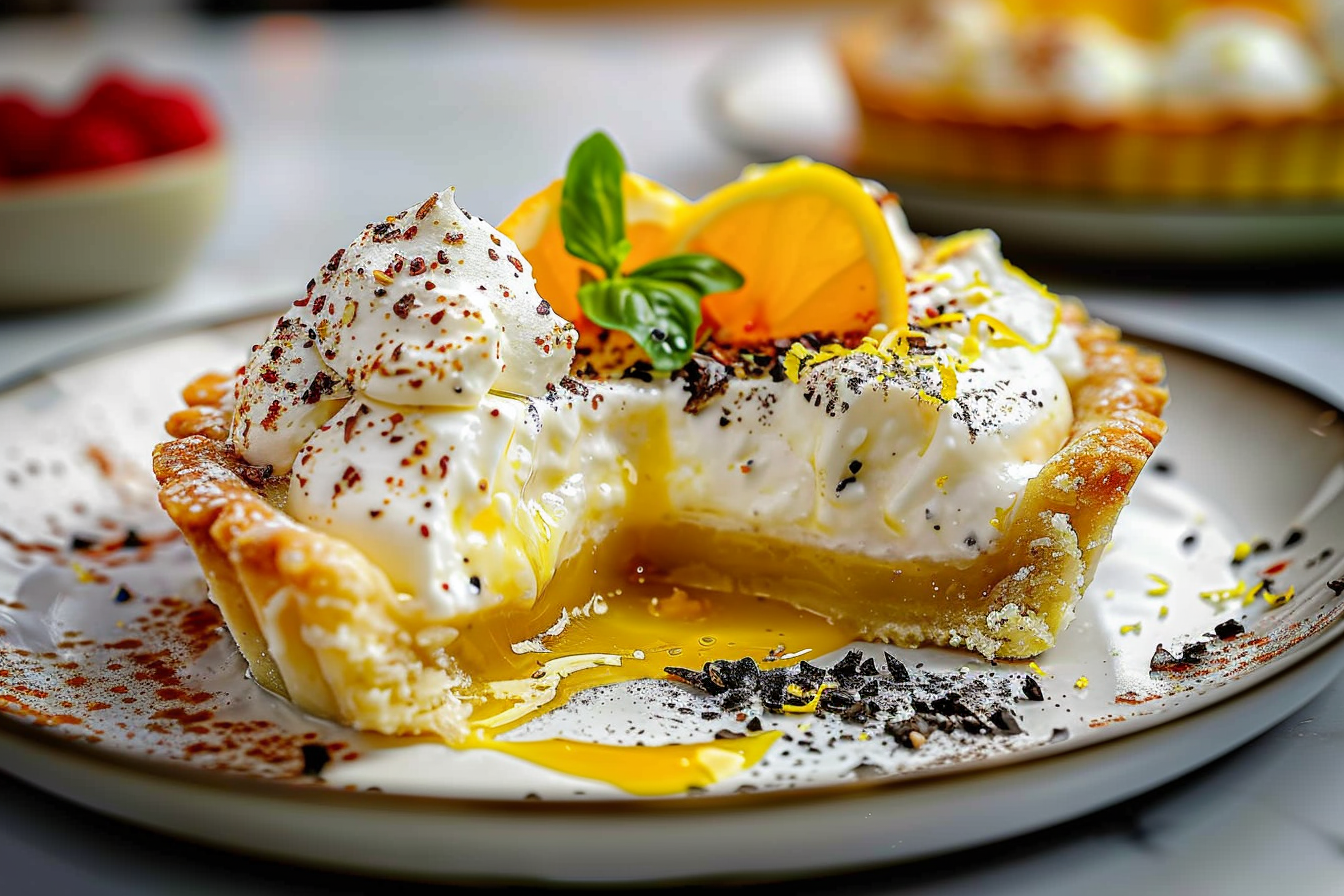 Sweet Lava Burrata Tart with Lemon Ricotta Core