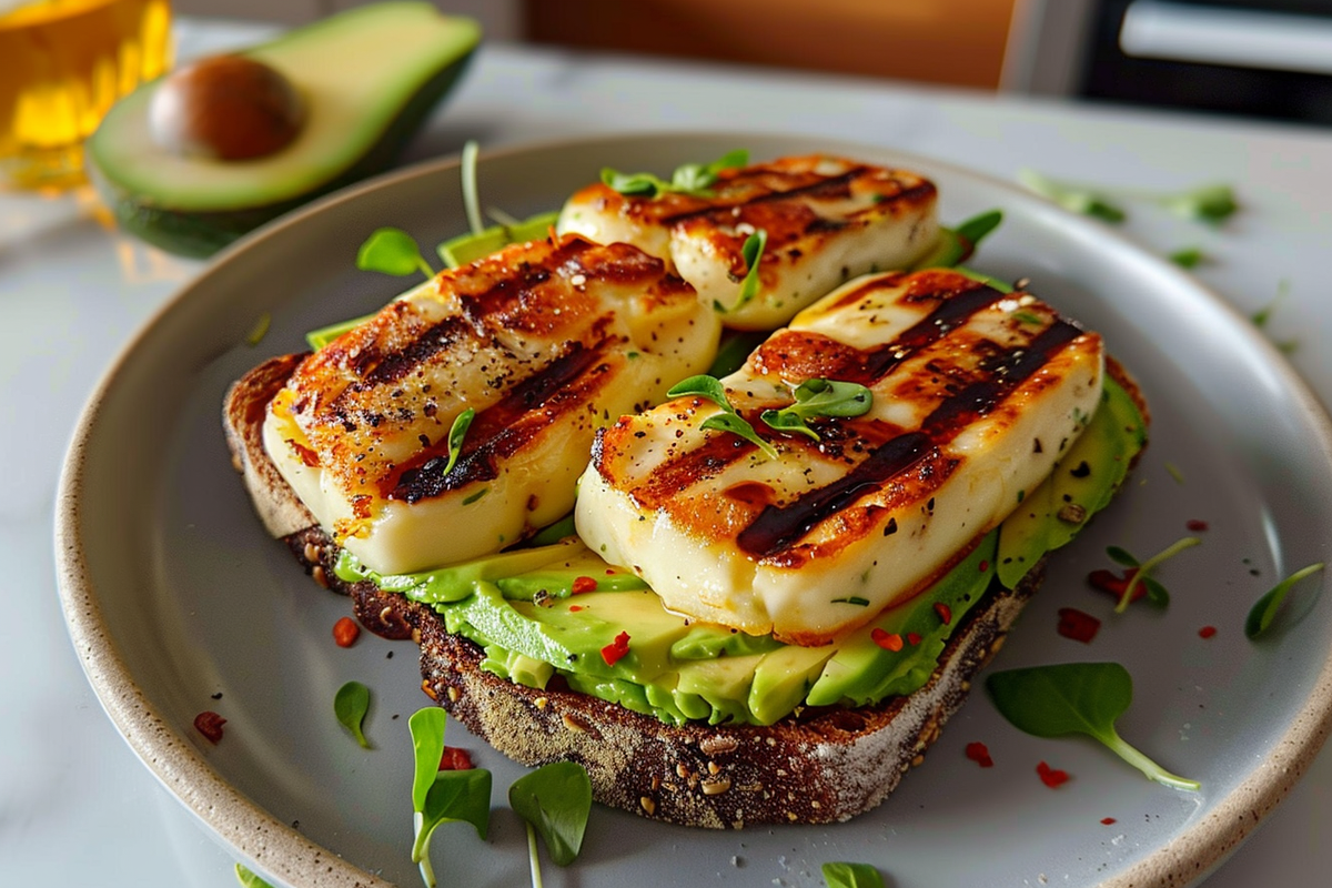 Ultimate Grilled Halloumi & Avocado Toast
