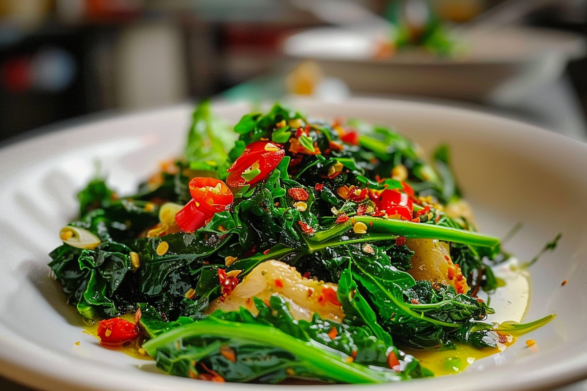 All the Greens with Garlic Sauce