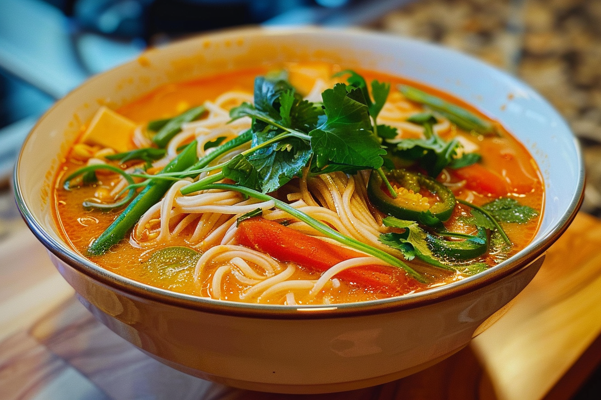 Thai Vegetable Noodle Soup