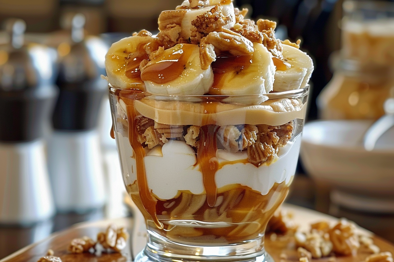 Banana Caramel Crunch Parfait