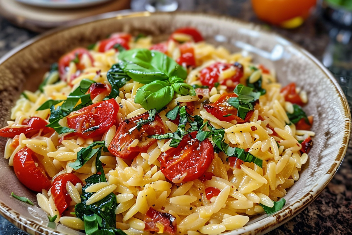 Easy Creamy Tuscan Orzo
