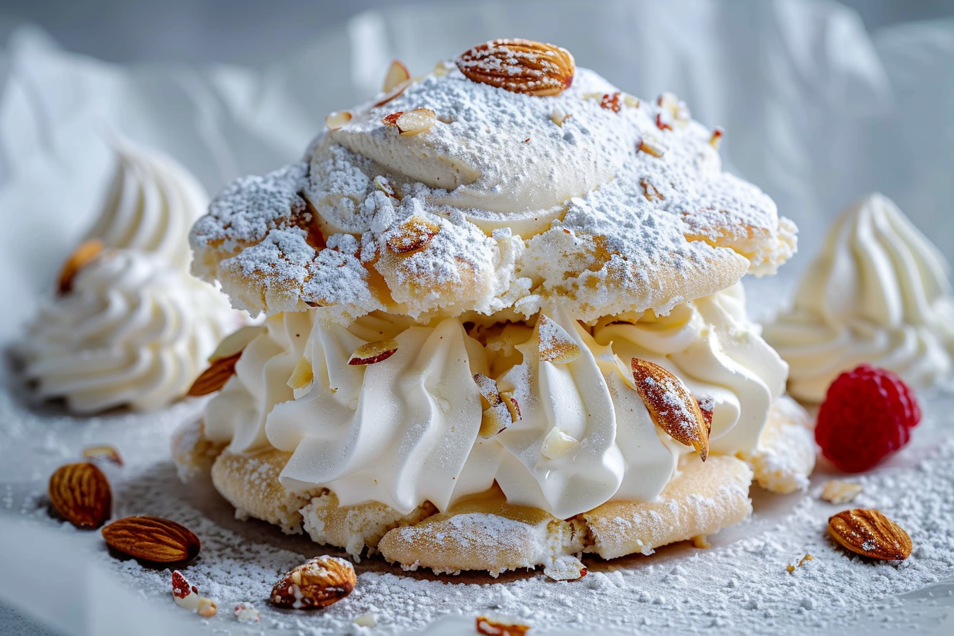 Almond Dacquoise Cream Clouds
