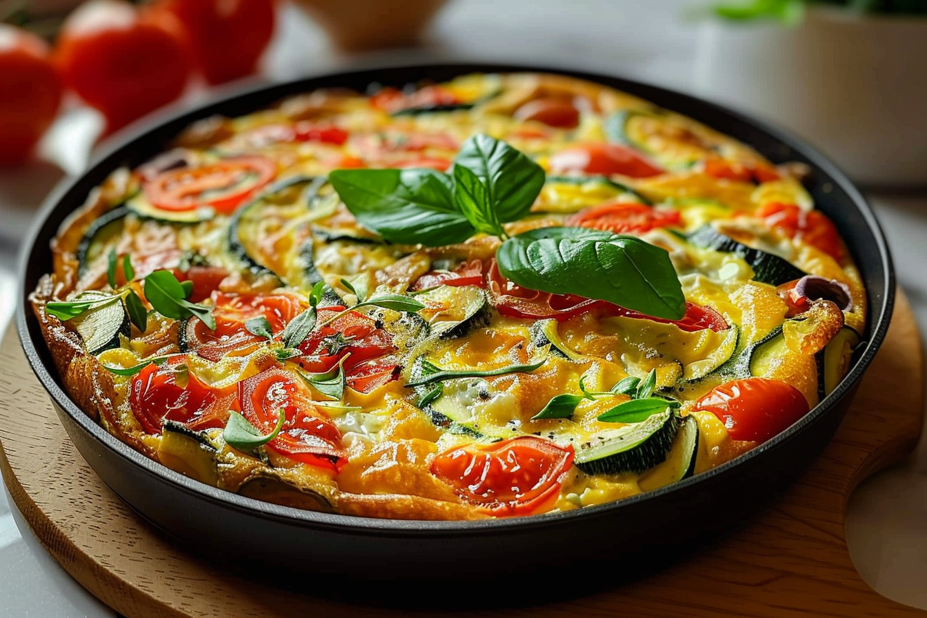 Zucchini and Tomato Frittata