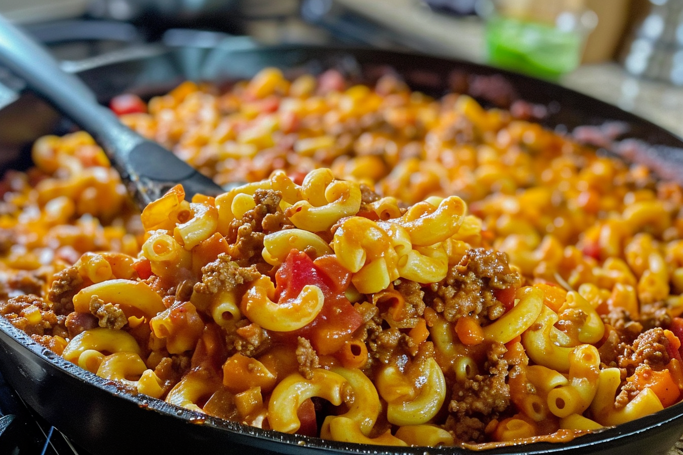 Cheesy Chili Mac Skillet