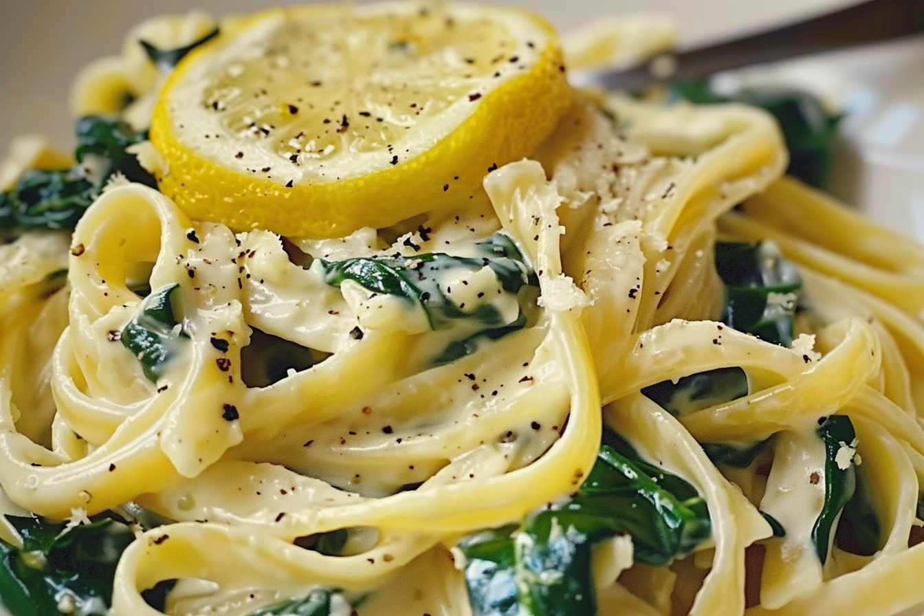 Lemon Ricotta and Spinach Pasta