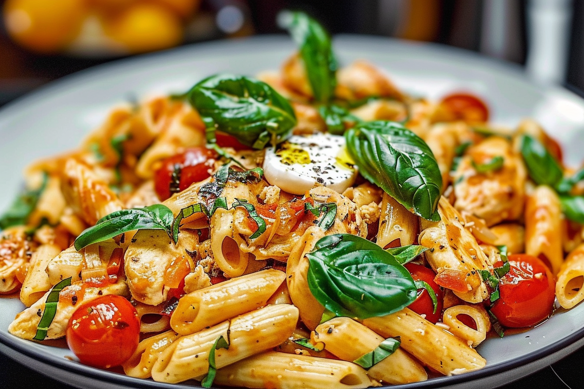 Caprese Chicken Pasta