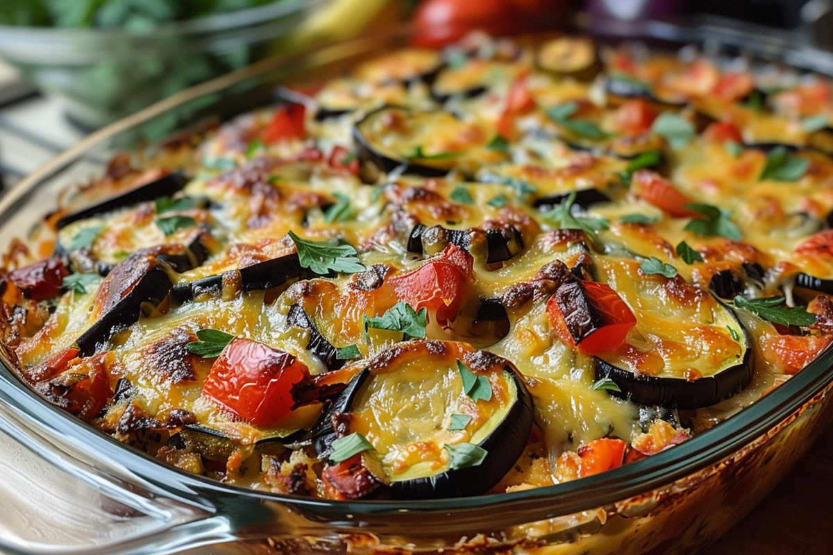 Tex-Mex Zucchini and Eggplant Bake