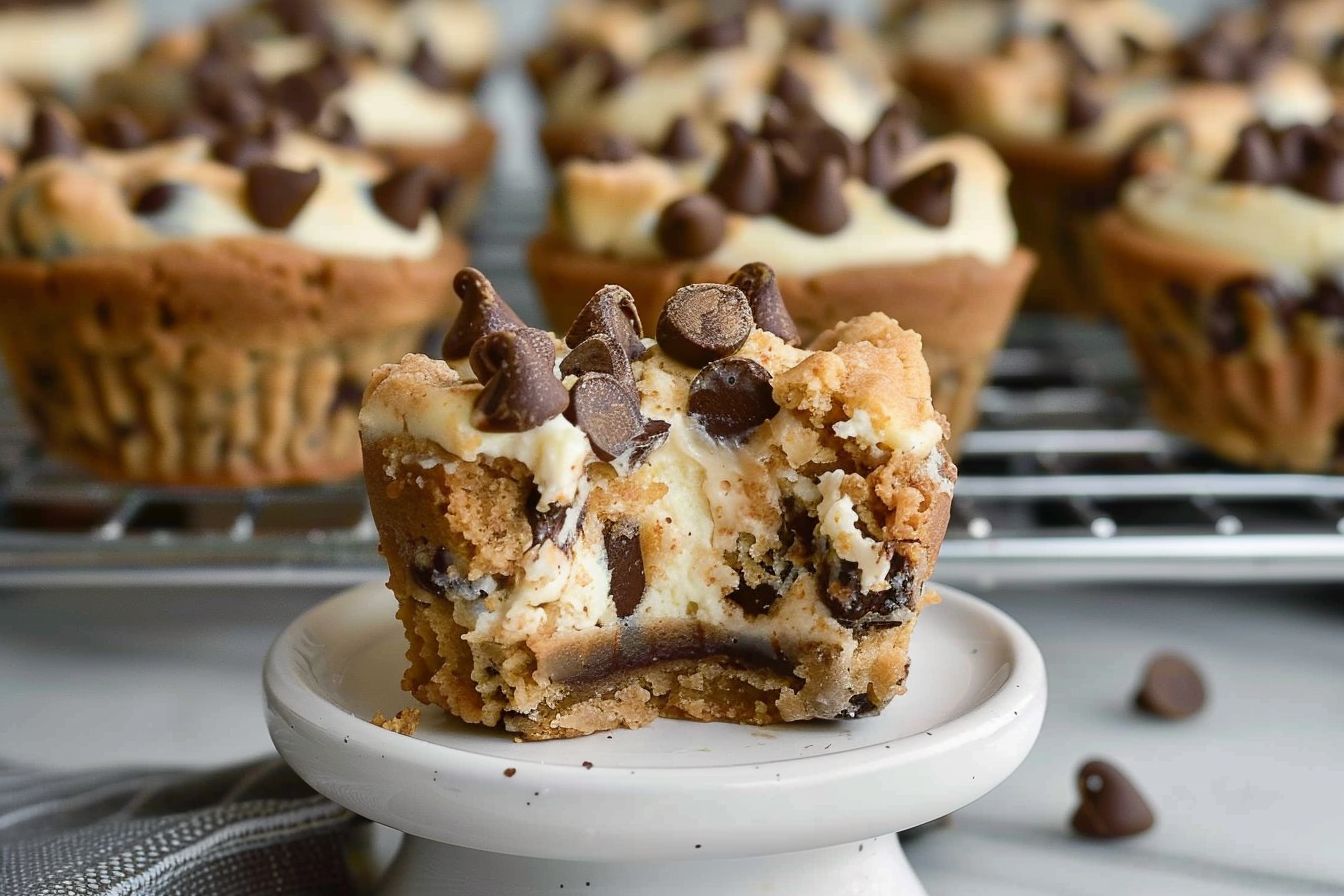 Chocolate Chip Cookie Cheesecake Cups