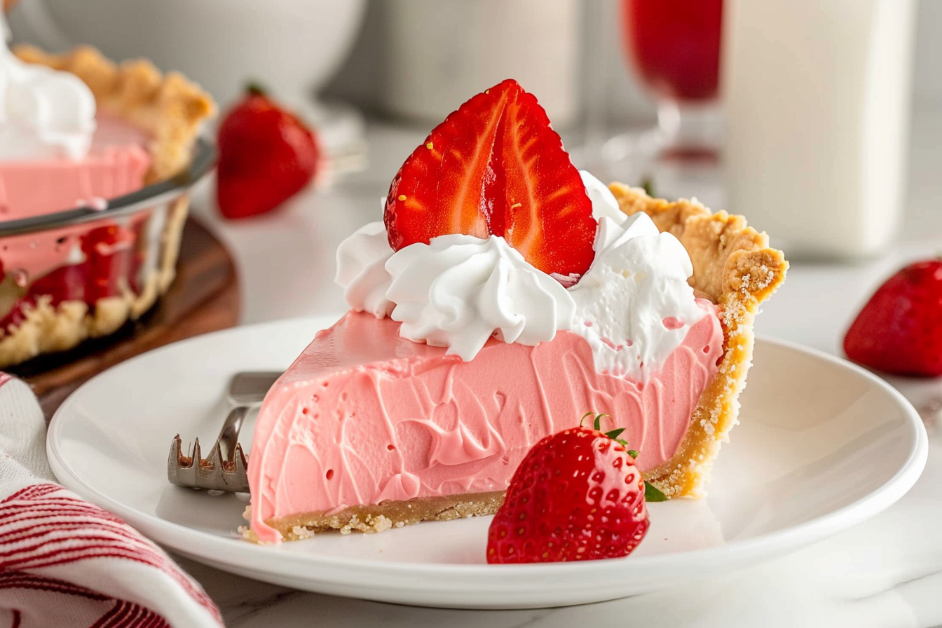 Strawberry Jello Cool Whip Pie