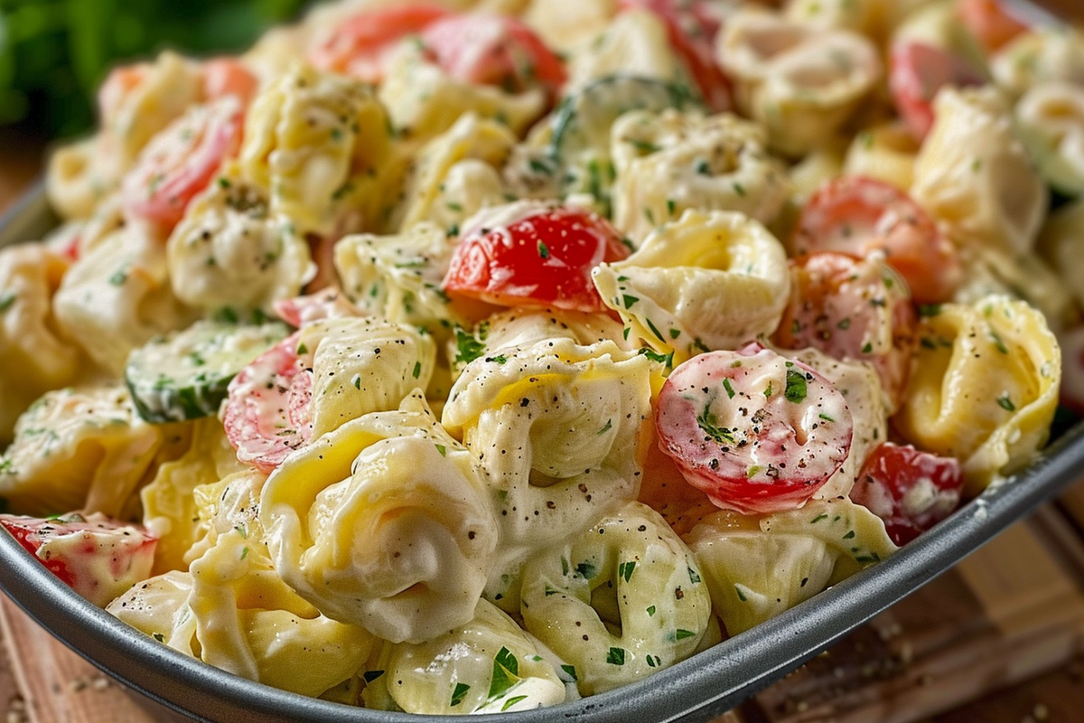Creamy Ranch Tortellini Pasta Salad