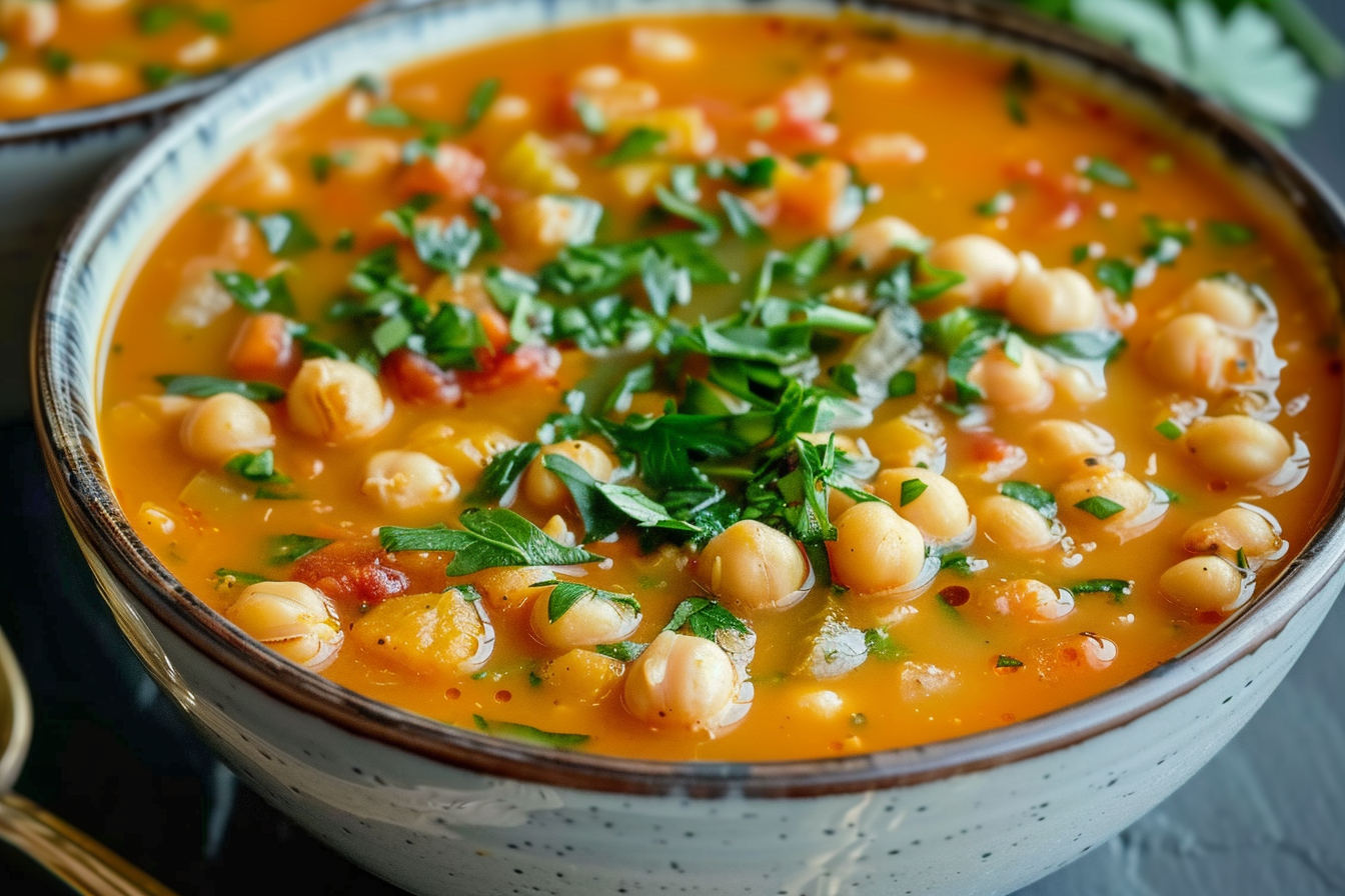 Mediterranean Italian Chickpea Soup