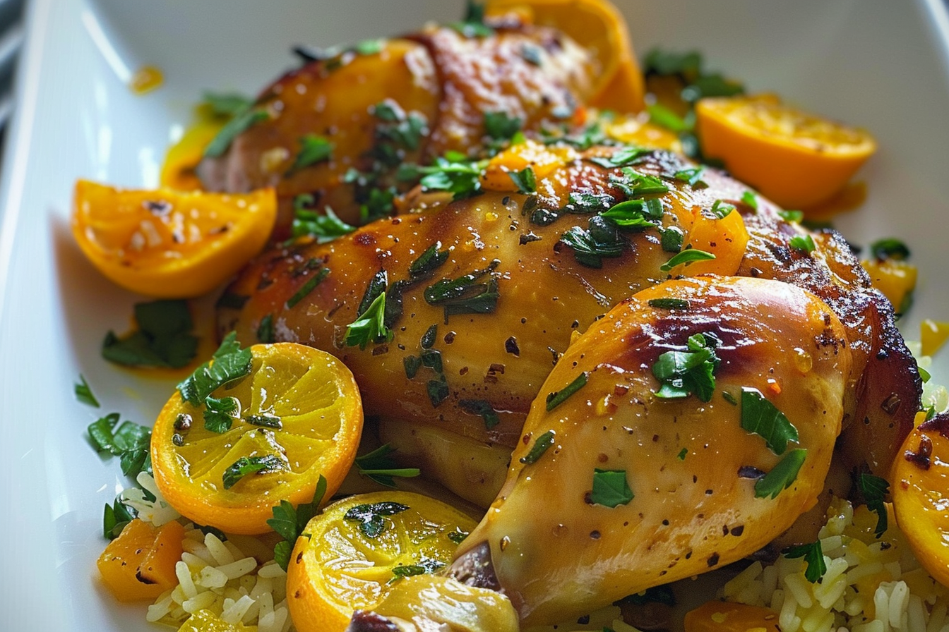 Saffron & Citrus-Infused Chicken