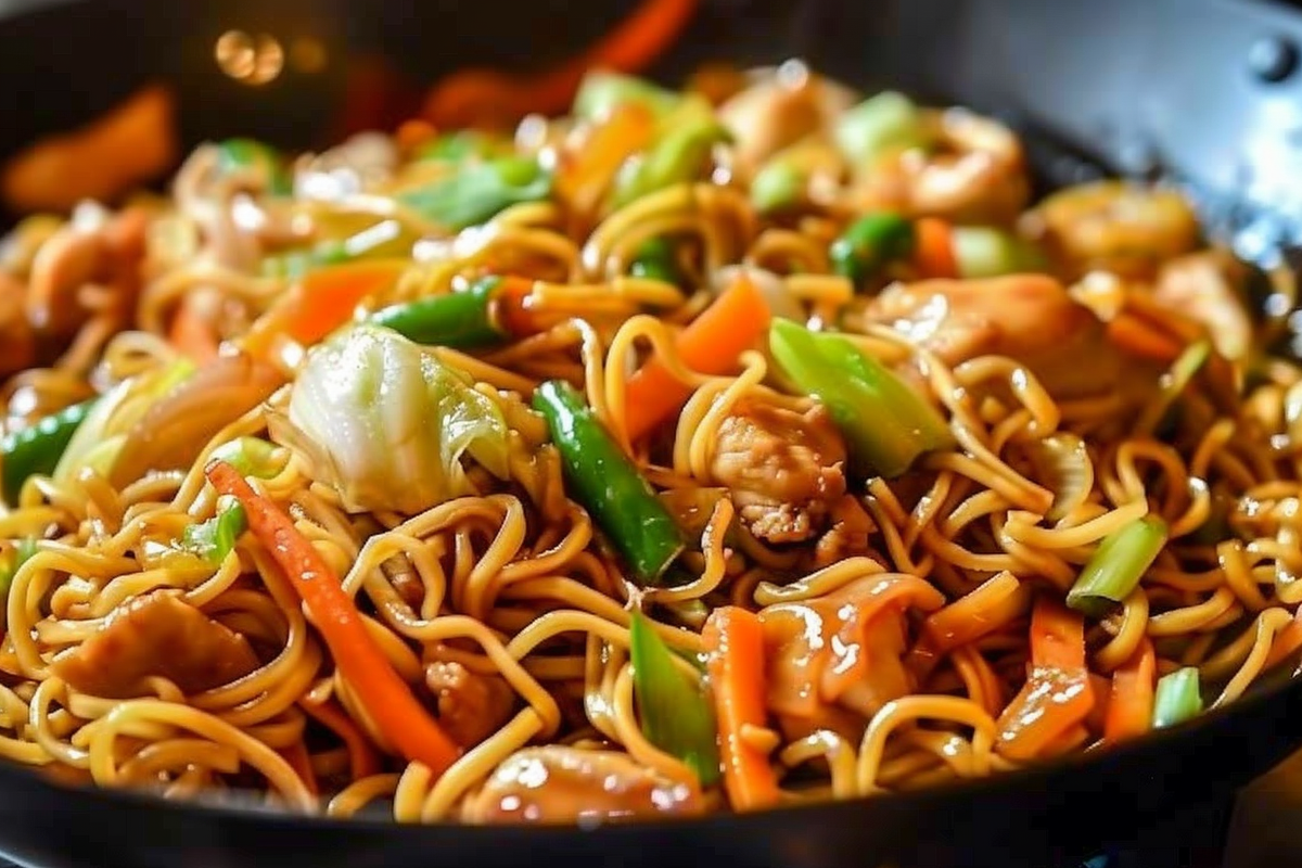 Chicken Chow Mein with The Best Chow Mein Sauce