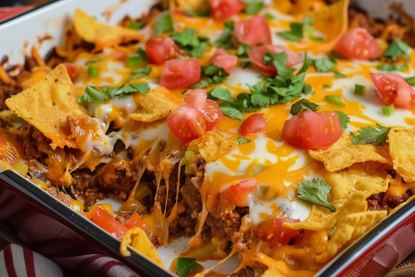 Ground Beef Doritos Casserole
