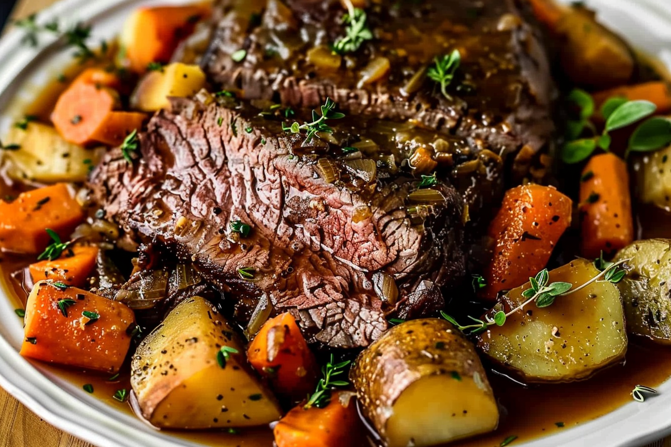 Slow-Cooked Pot Roast with Vegetables