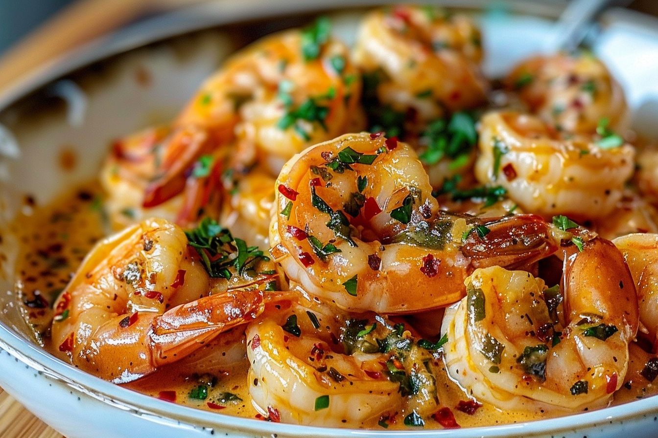 Creamy Garlic Chili Shrimp